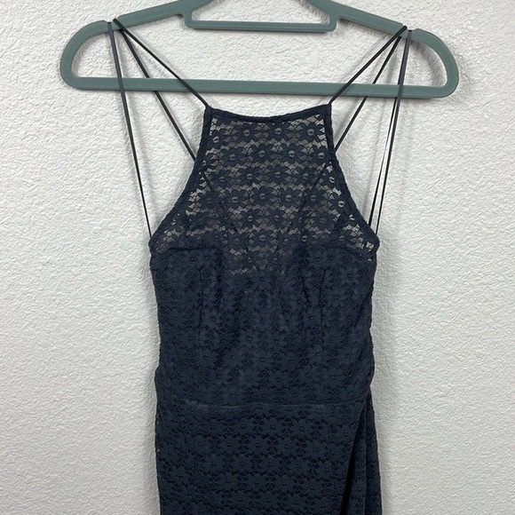 New Bardot Chameleon Lace Midi Dress In Black Strappy Open Back Sz S - Picture 5 of 16